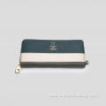 pu material green ladies wallet